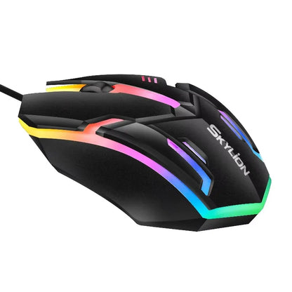 F1 RGB Wired Mouse | Ergonomic Optical Mouse for Gaming & Office