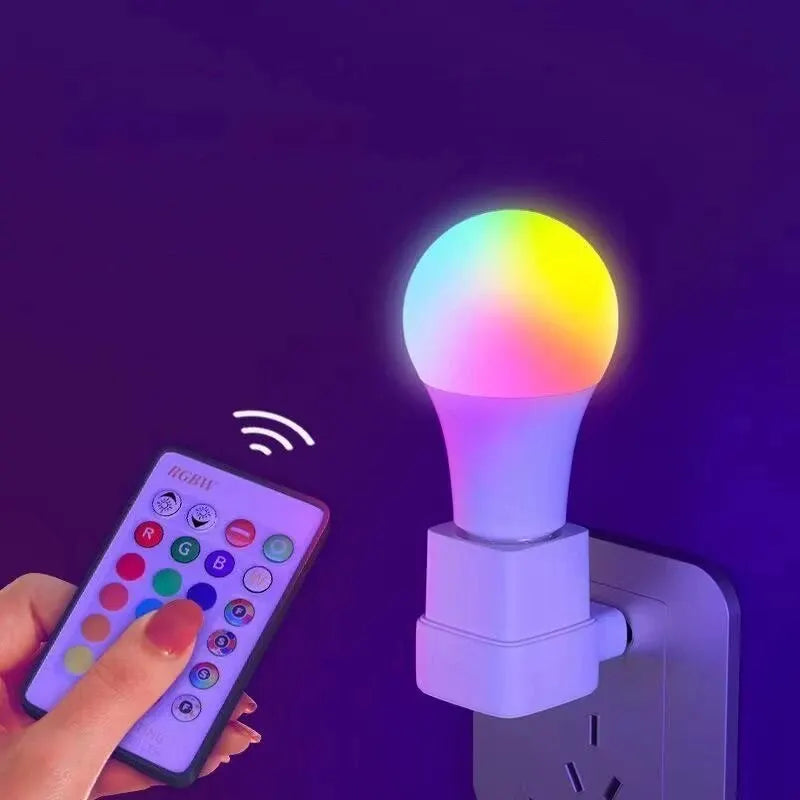 Smart RGB LED Light Bulb | 16 Colors, Dimmable with Remote Control for the Perfect Ambiance