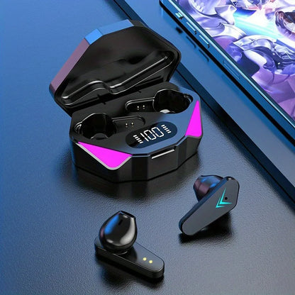 X15 TWS Bluetooth Earbuds | Noise Cancelling, LED Display & HD Microphone for Gaming & Music
