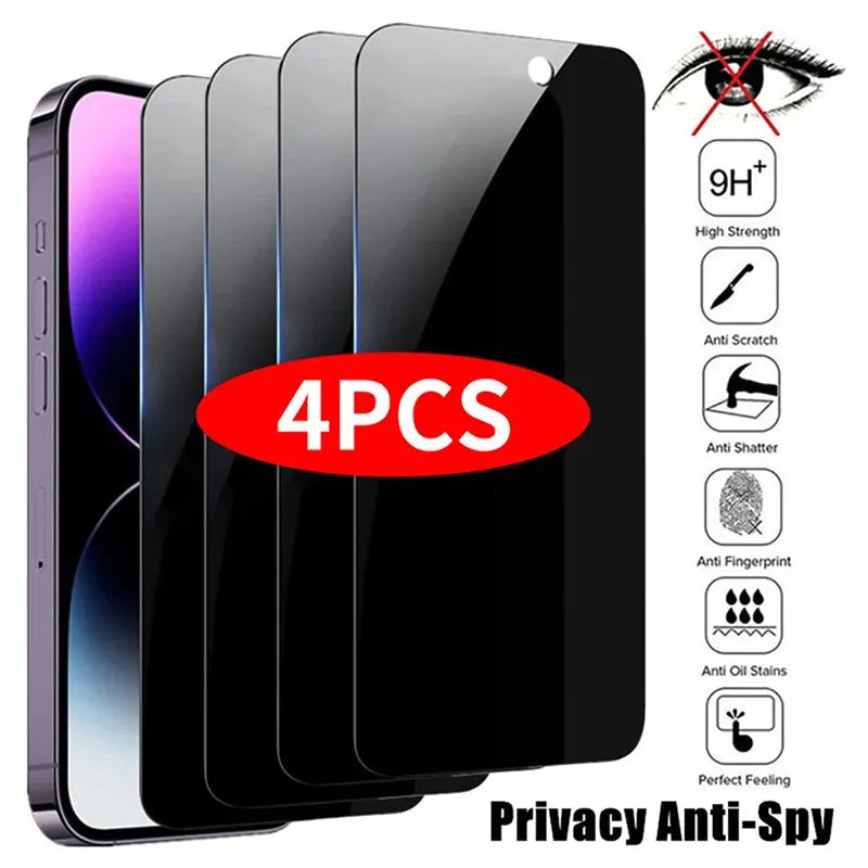 iPhone Privacy Screen Protector | 9H Tempered Glass Anti-Spy Full Protection