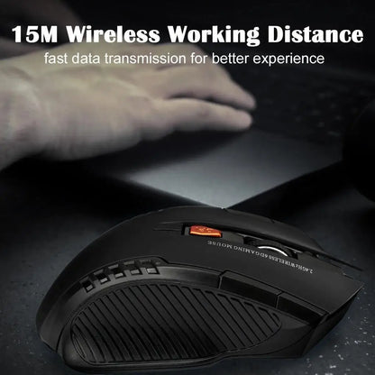 2.4G Wireless Mouse 1600 DPI | 6-Button High-Precision Mouse for Gaming & Office
