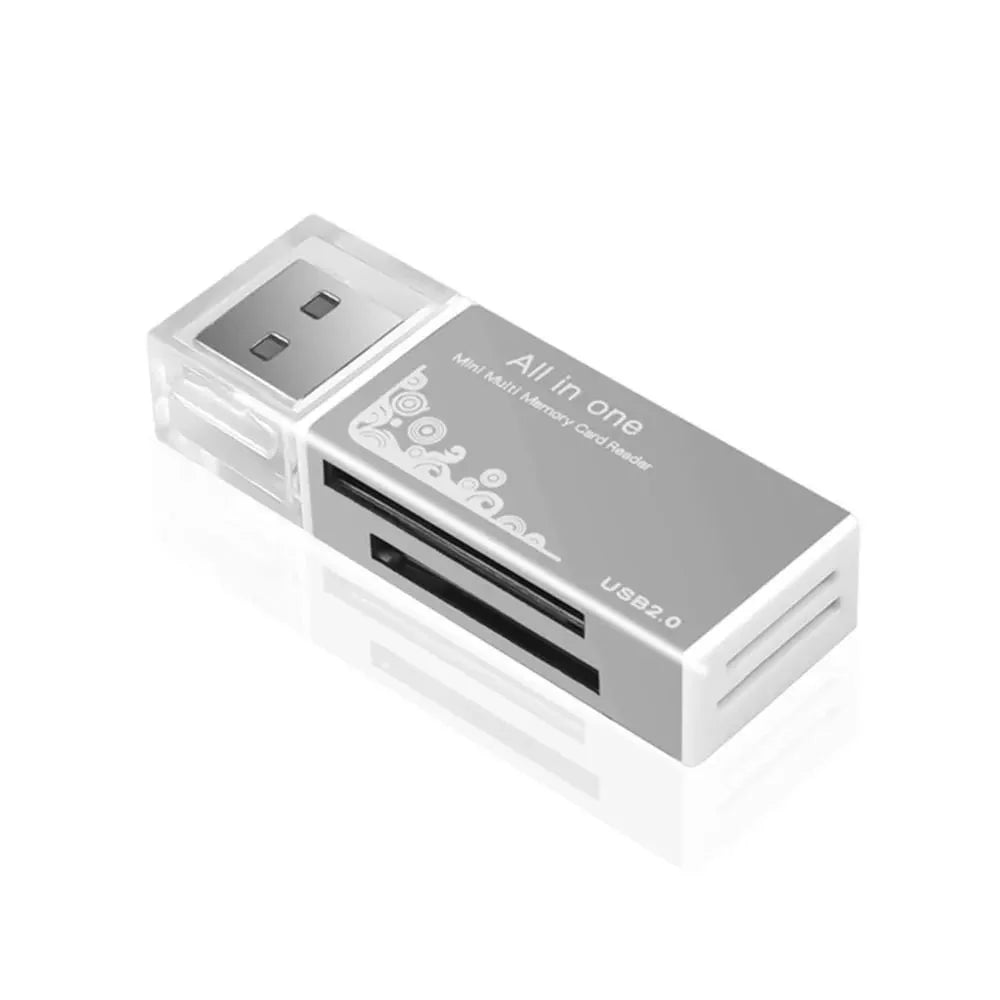 2-in-1 USB 3.0 Card Reader | High-Speed SD & MicroSD Memory Card Adapter // Lector de Tarjetas USB 3.0 2 en 1 | Adaptador para SD y MicroSD de Alta Velocidad