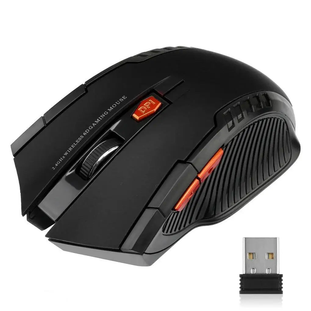 2.4G Wireless Mouse 1600 DPI | 6-Button High-Precision Mouse for Gaming & Office