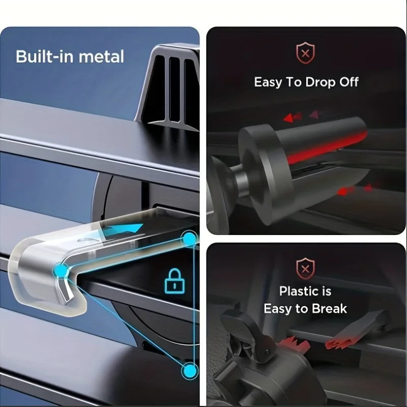 Magnetic Car Phone Holder | Air Vent Mount for 4.7"–6.7" Smartphones
