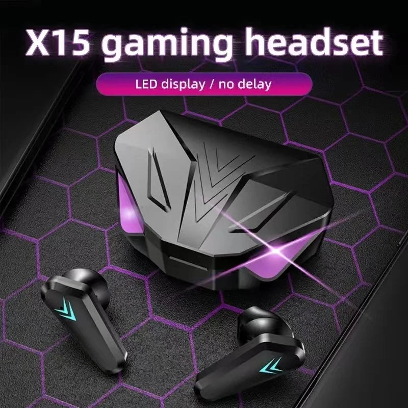 X15 TWS Bluetooth Earbuds | Noise Cancelling, LED Display & HD Microphone for Gaming & Music