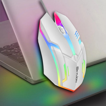 F1 RGB Wired Mouse | Ergonomic Optical Mouse for Gaming & Office