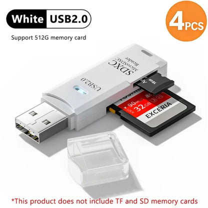 2-in-1 USB 3.0 Card Reader | High-Speed SD & MicroSD Memory Card Adapter // Lector de Tarjetas USB 3.0 2 en 1 | Adaptador para SD y MicroSD de Alta Velocidad